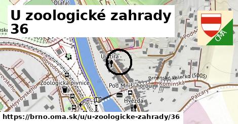 U zoologické zahrady 36, Brno
