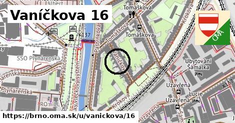 Vaníčkova 16, Brno