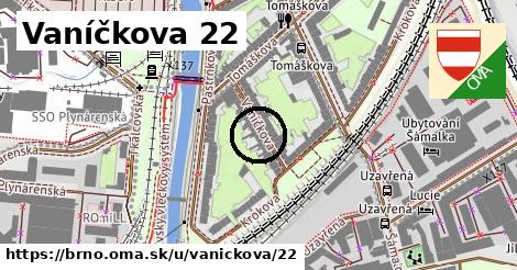 Vaníčkova 22, Brno