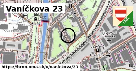 Vaníčkova 23, Brno