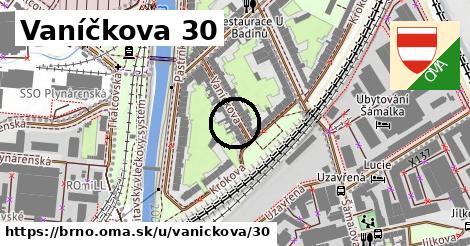 Vaníčkova 30, Brno