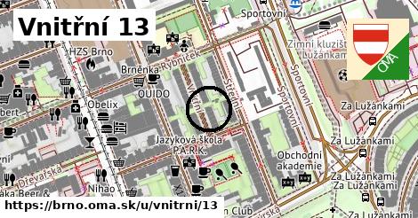 Vnitřní 13, Brno
