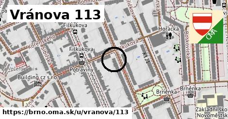 Vránova 113, Brno