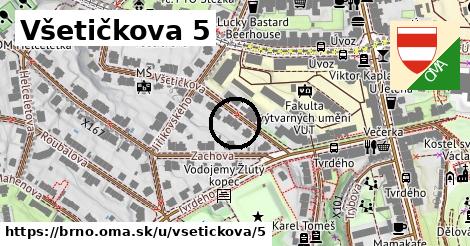 Všetičkova 5, Brno