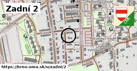 Zadní 2, Brno