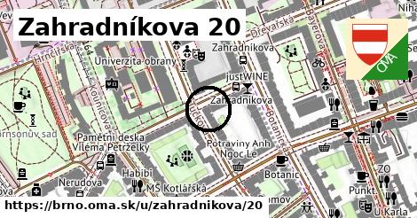 Zahradníkova 20, Brno