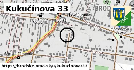 Kukučínova 33, Brodské