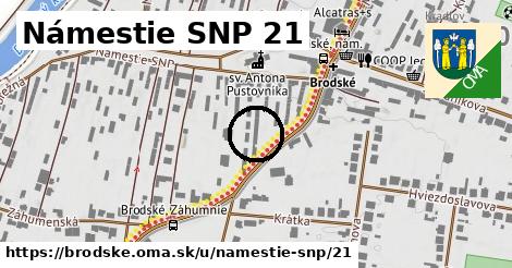 Námestie SNP 21, Brodské