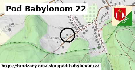 Pod Babylonom 22, Brodzany