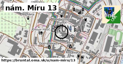 nám. Míru 13, Bruntál