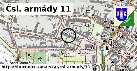 Čsl. armády 11, Bučovice