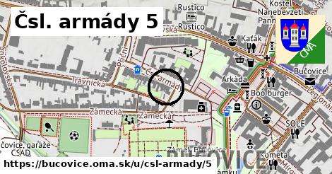 Čsl. armády 5, Bučovice