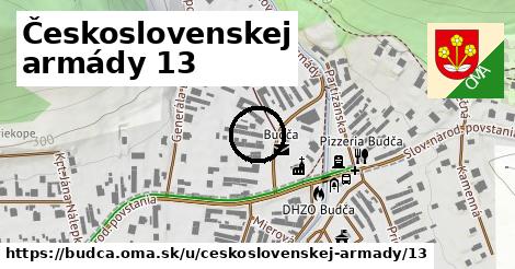 Československej armády 13, Budča