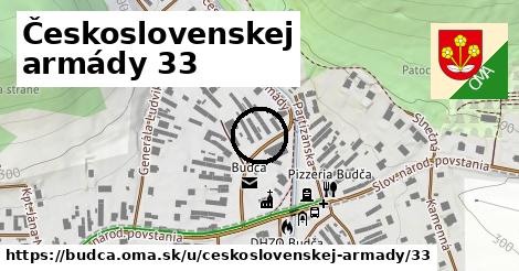 Československej armády 33, Budča