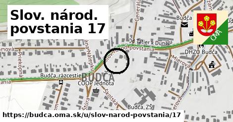 Slov. národ. povstania 17, Budča
