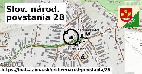 Slov. národ. povstania 28, Budča