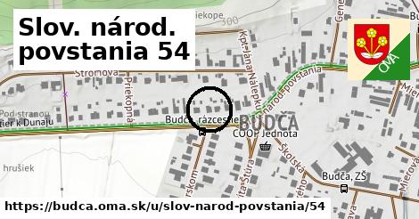 Slov. národ. povstania 54, Budča