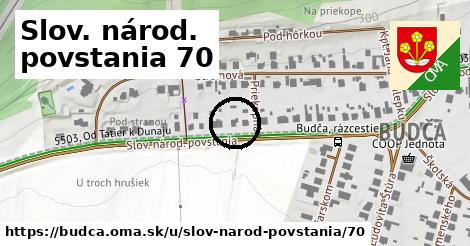 Slov. národ. povstania 70, Budča