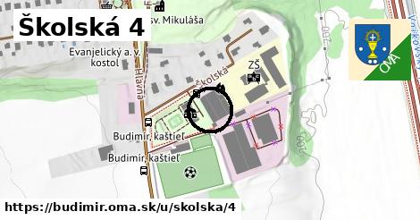 Školská 4, Budimír