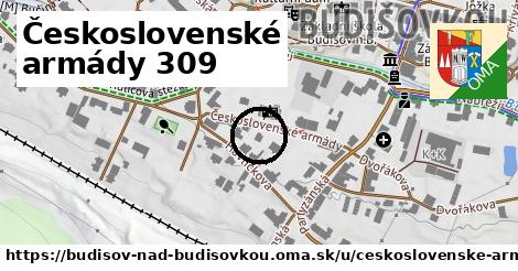 Československé armády 309, Budišov nad Budišovkou