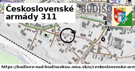 Československé armády 311, Budišov nad Budišovkou