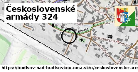 Československé armády 324, Budišov nad Budišovkou