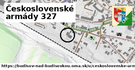 Československé armády 327, Budišov nad Budišovkou