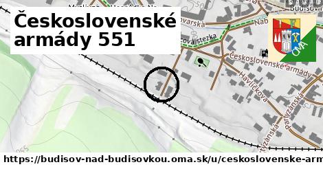 Československé armády 551, Budišov nad Budišovkou