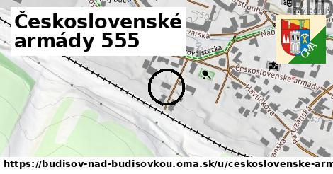 Československé armády 555, Budišov nad Budišovkou