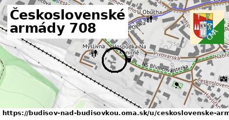 Československé armády 708, Budišov nad Budišovkou