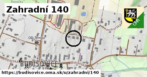 Zahradní 140, Budišovice