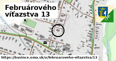 Februárového víťazstva 13, Bušince