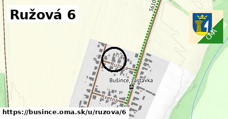 Ružová 6, Bušince