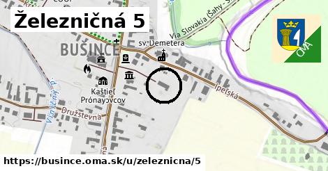 Železničná 5, Bušince