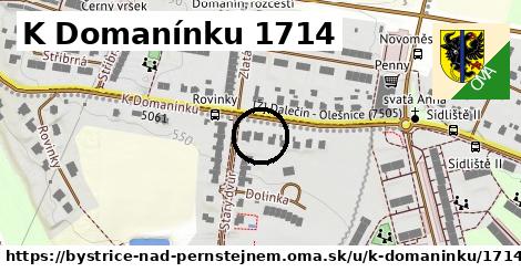 K Domanínku 1714, Bystřice nad Pernštejnem