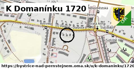 K Domanínku 1720, Bystřice nad Pernštejnem