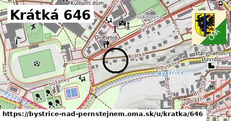 Krátká 646, Bystřice nad Pernštejnem