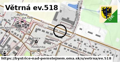 Větrná ev.518, Bystřice nad Pernštejnem