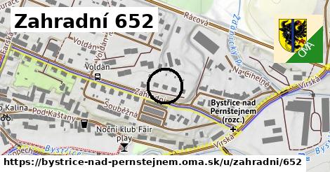 Zahradní 652, Bystřice nad Pernštejnem