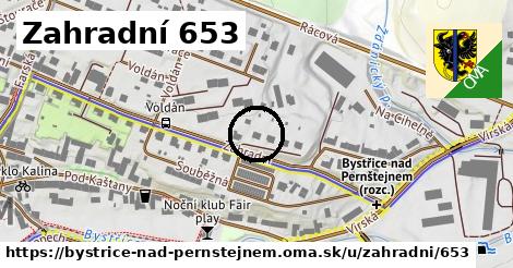 Zahradní 653, Bystřice nad Pernštejnem