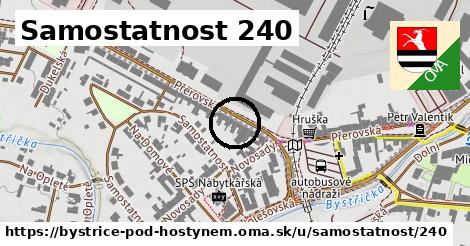 Samostatnost 240, Bystřice pod Hostýnem
