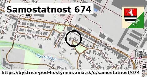 Samostatnost 674, Bystřice pod Hostýnem