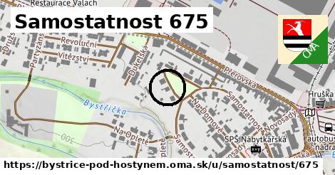 Samostatnost 675, Bystřice pod Hostýnem