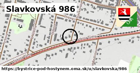 Slavkovská 986, Bystřice pod Hostýnem