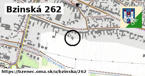 Bzinská 262, Bzenec