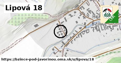 Lipová 18, Bzince pod Javorinou