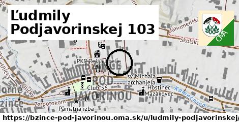 Ľudmily Podjavorinskej 103, Bzince pod Javorinou