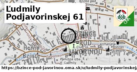 Ľudmily Podjavorinskej 61, Bzince pod Javorinou