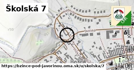 Školská 7, Bzince pod Javorinou