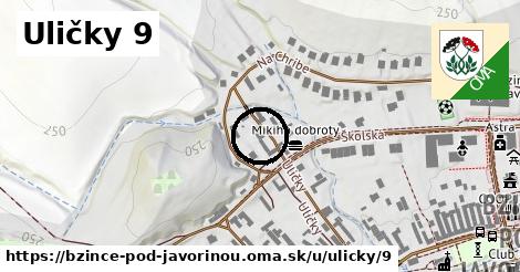 Uličky 9, Bzince pod Javorinou